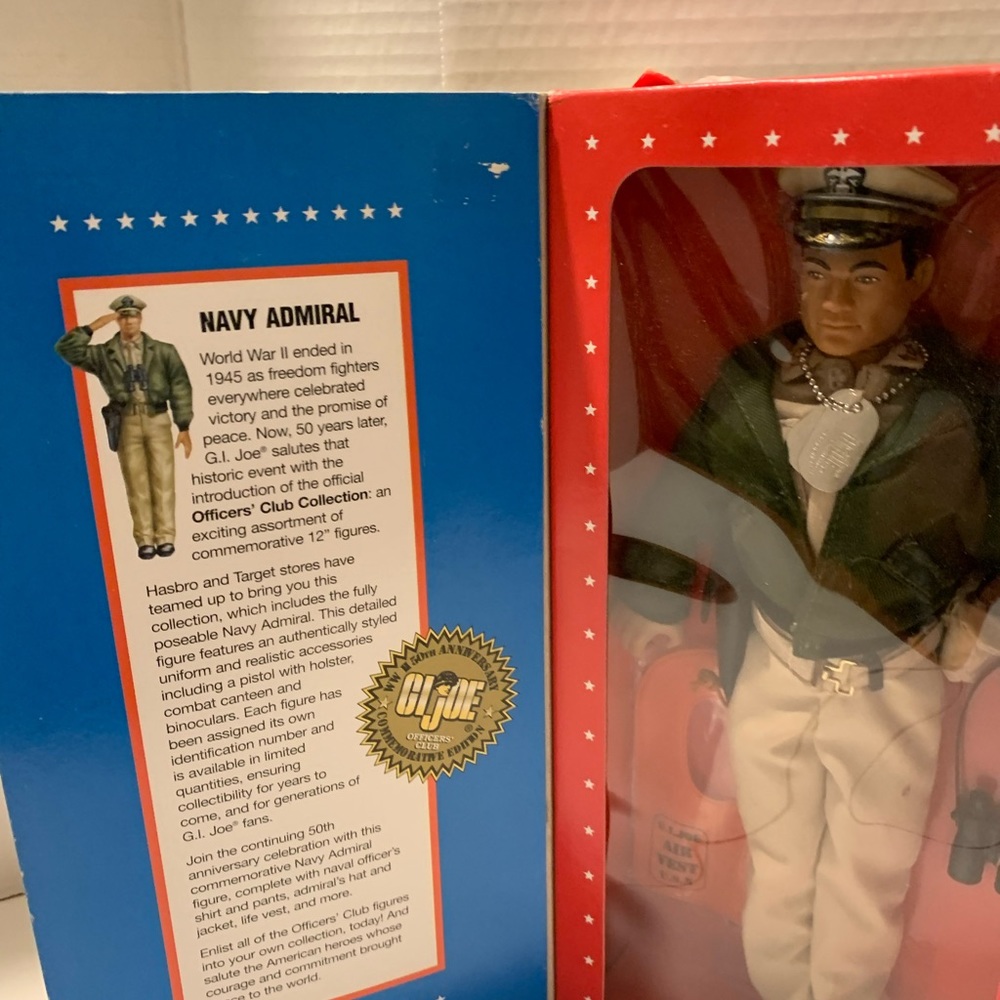 1996 GI Joe Navy Admiral Doll